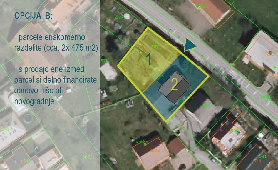 Hiša v (Spodnjih) Hočah z 947 m2 zemljišča